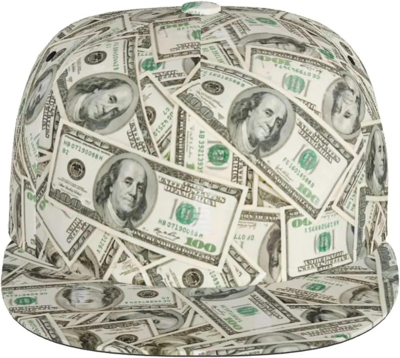 Funny Baseball Cap, Flat-Brimmed Hat, Adjustable Snapback Hat for Men and Women