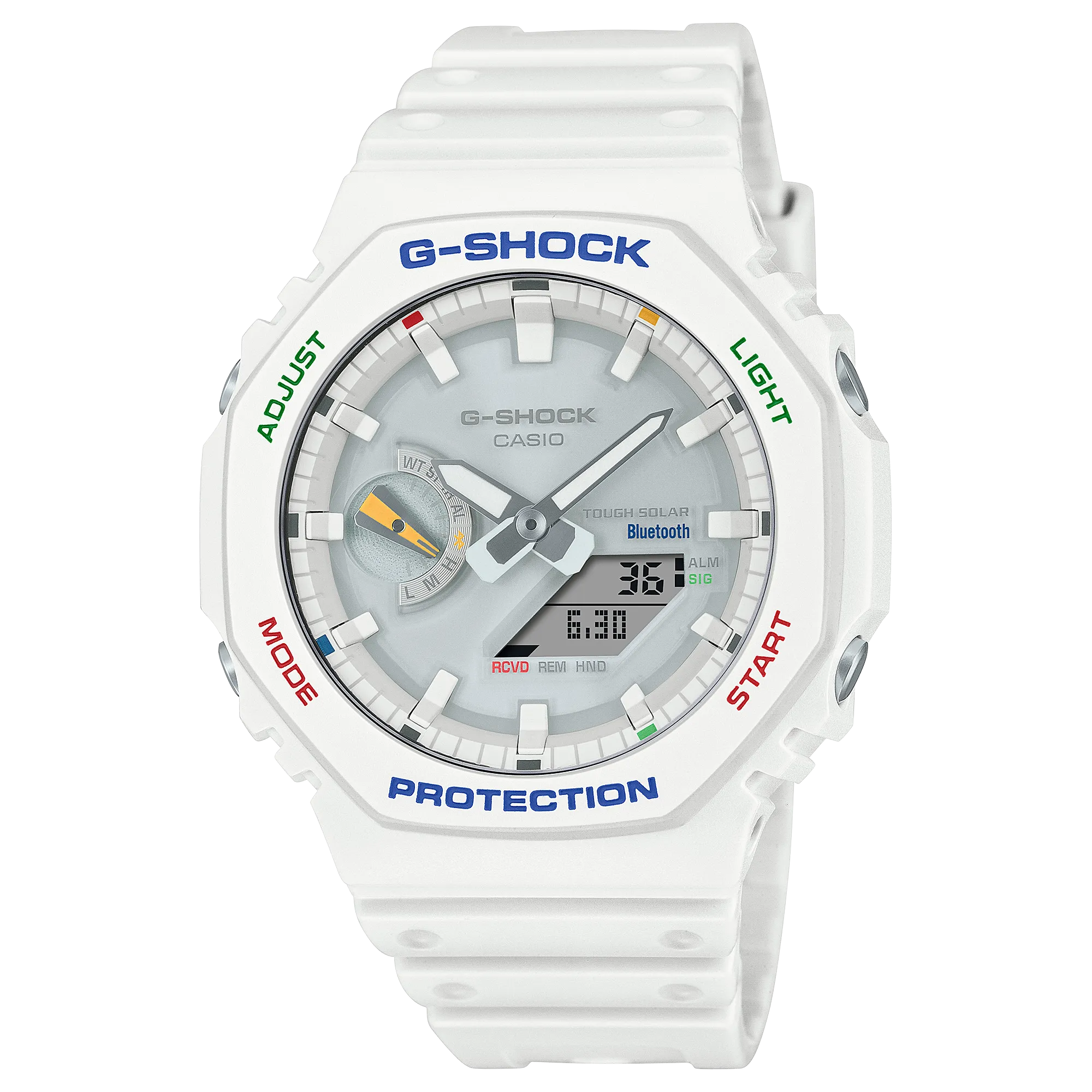 G-Shock Analog Digital DUO White Resin Band Watch GAB2100FC-7A