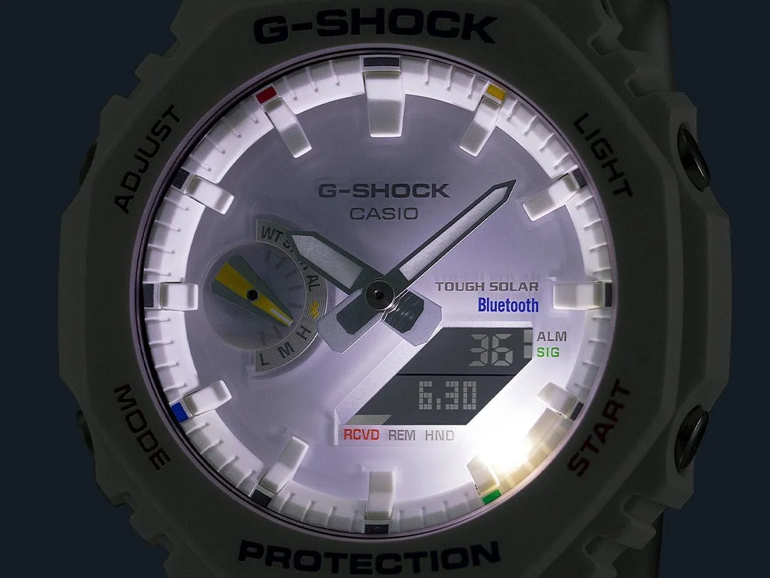 G-Shock Analog Digital DUO White Resin Band Watch GAB2100FC-7A