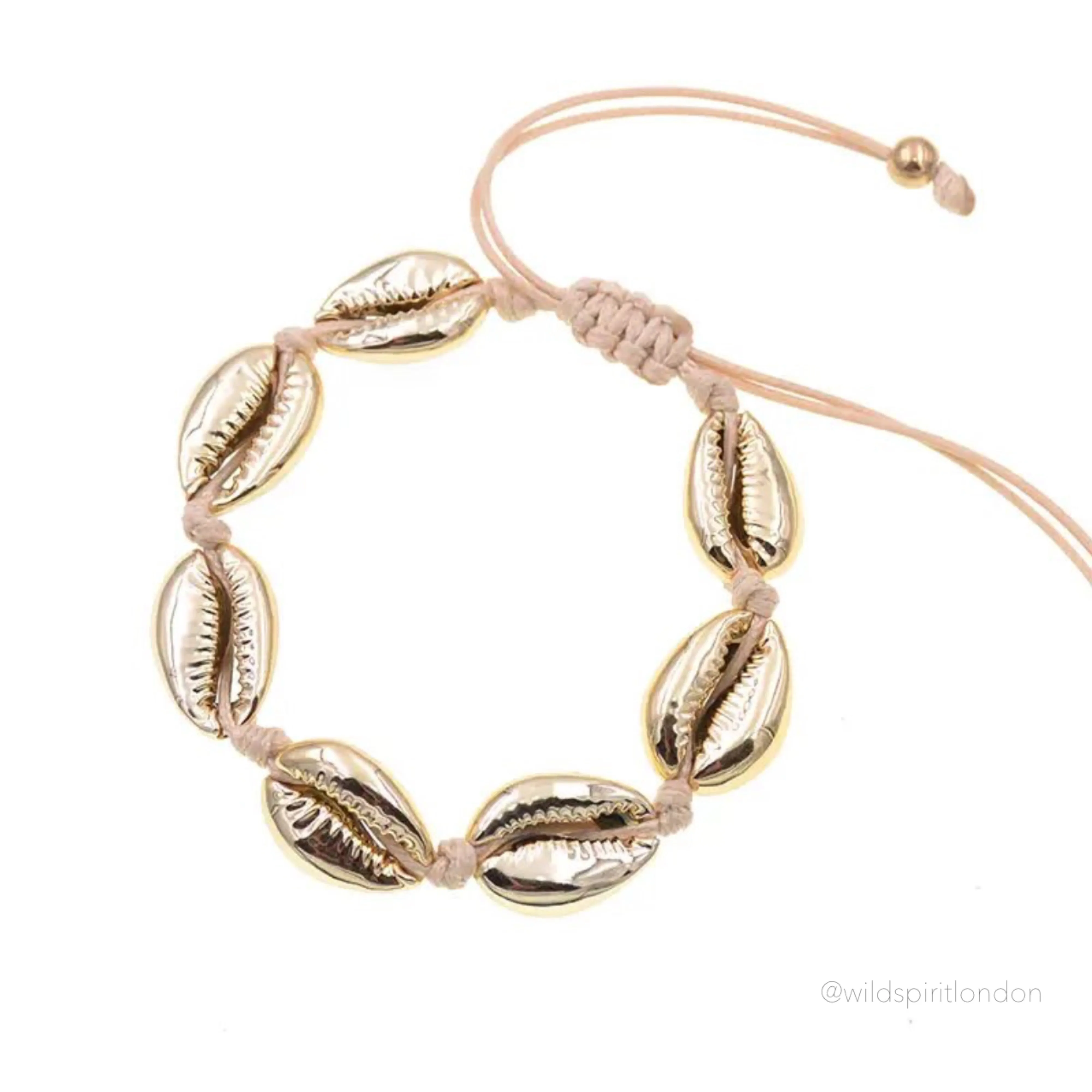 Gold Shell Bracelet or Anklet