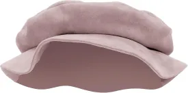 KUOIN Medieval Beret Tudor Flat Cap Faux Suede Bonnet Unisex Renaissance Hat Ren Faire Costume Accessories