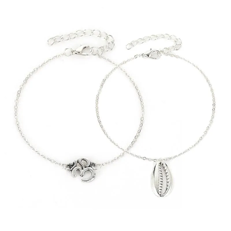 Letter shell Anklet JDC-AS-A25