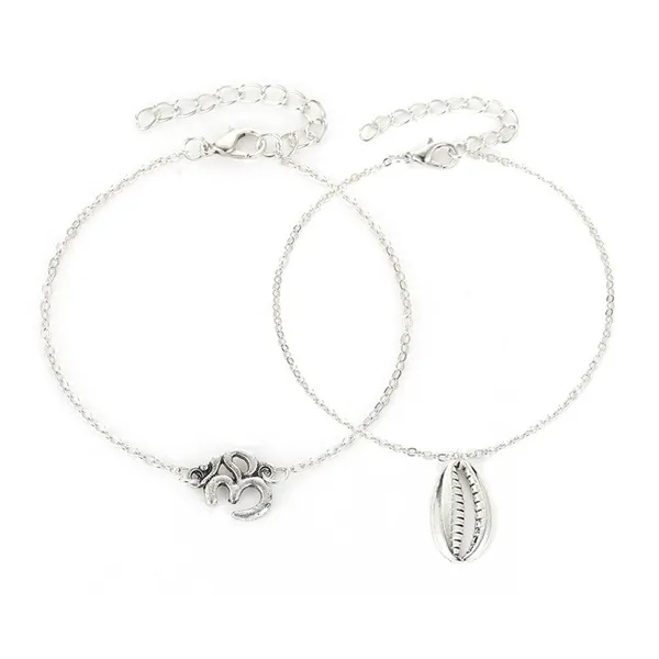 Letter shell Anklet JDC-AS-A25