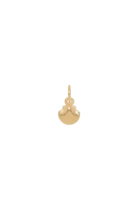 Mini Mermaid Shell Pendant - Gold