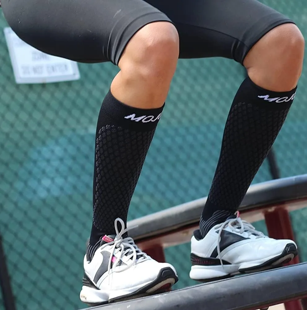 Mojo Compression Socks for Women and Men 20-30mmHg Knee High, A602