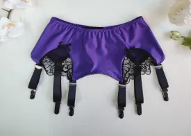 Purple SCARLETT Garter Belt size S