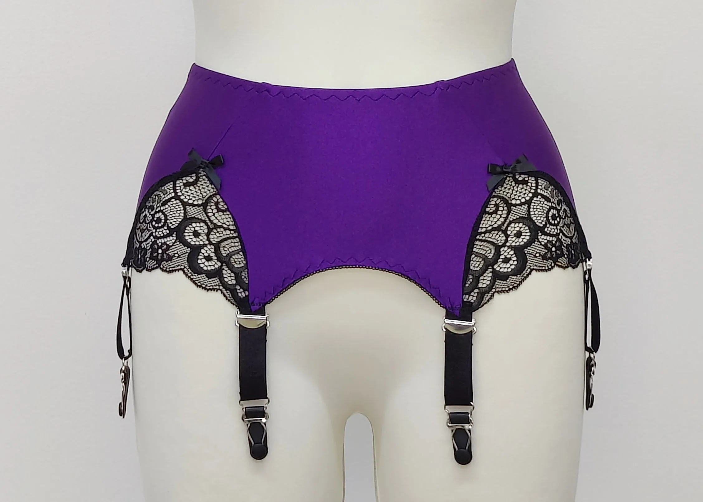 Purple SCARLETT Garter Belt size S