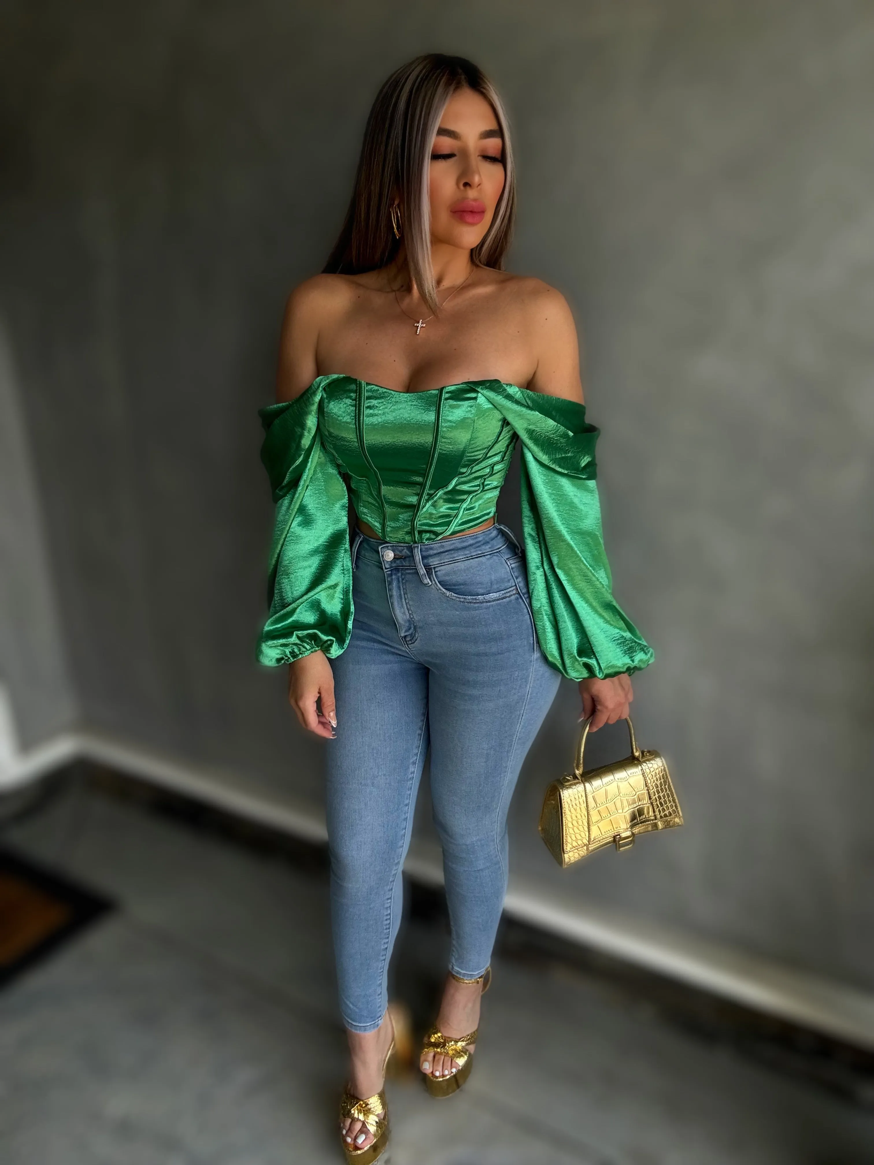 Queen Top (Green)