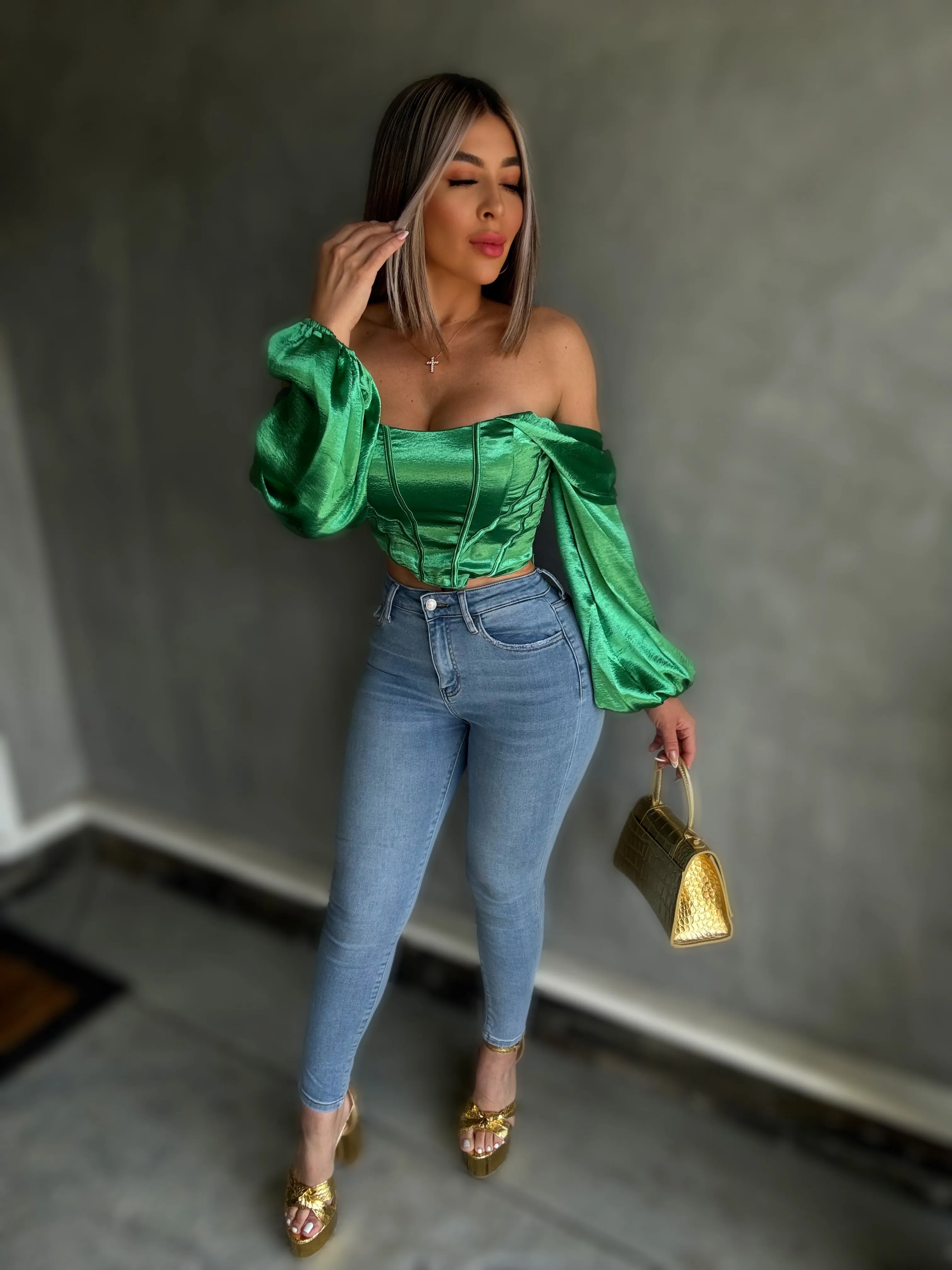 Queen Top (Green)