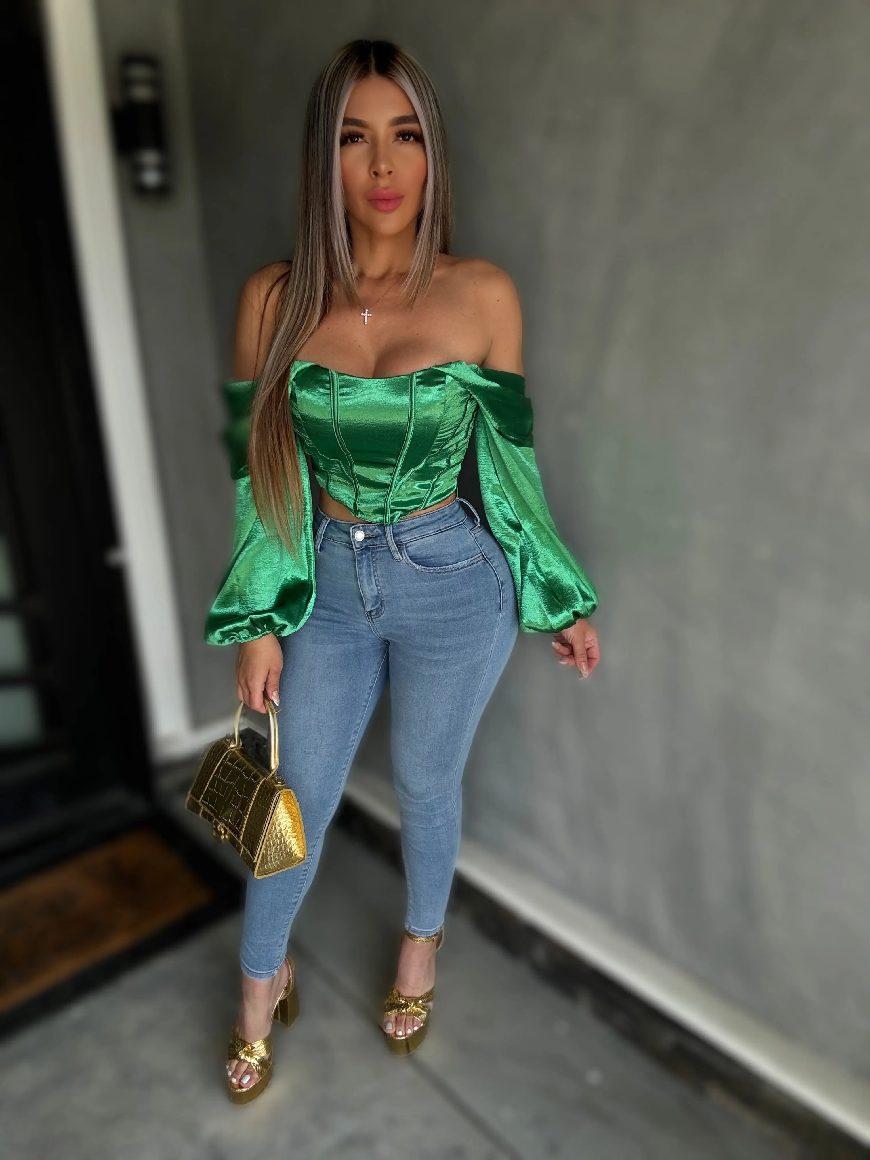 Queen Top (Green)
