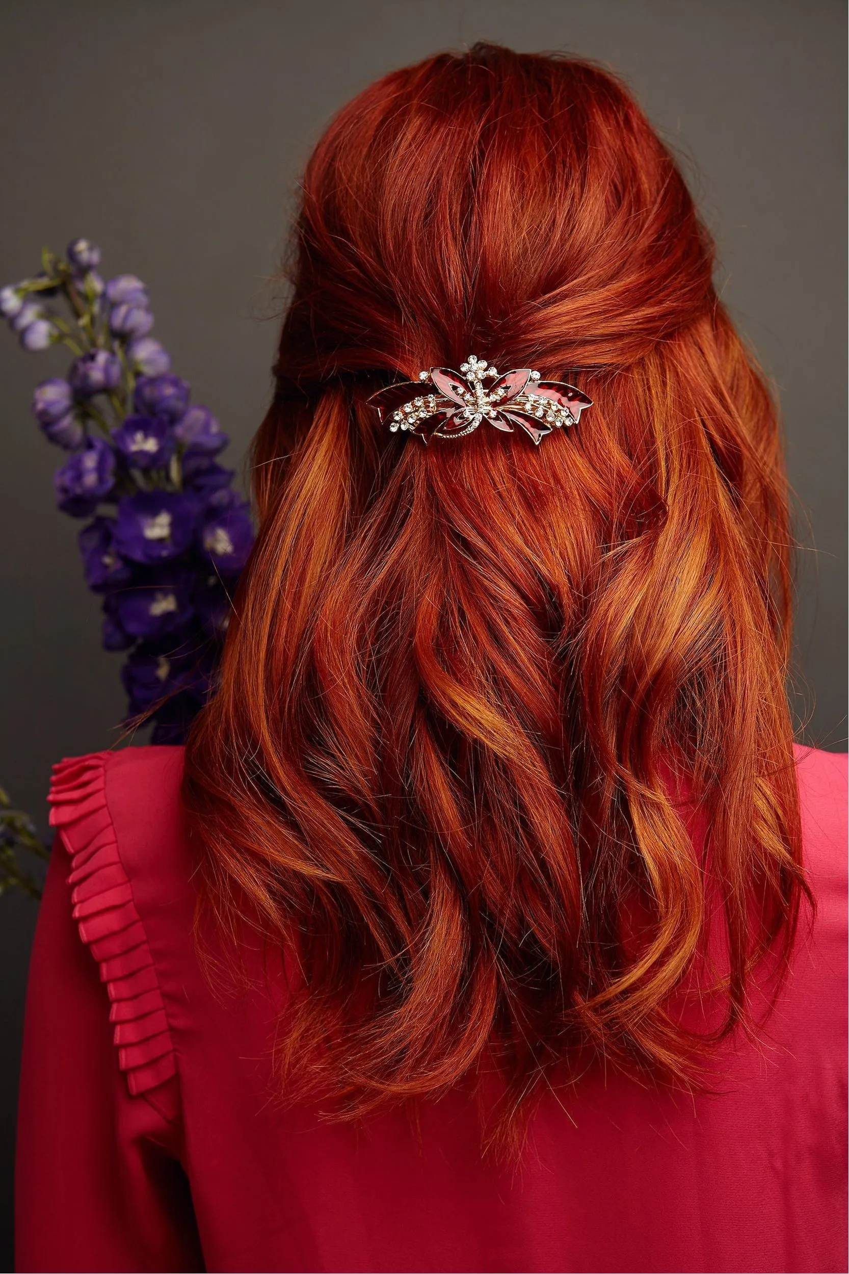 QueenMee Accessories Butterfly Hair Clip With Enamel