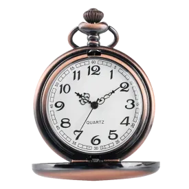 Rose Gold Analog Quartz Pocket Watch