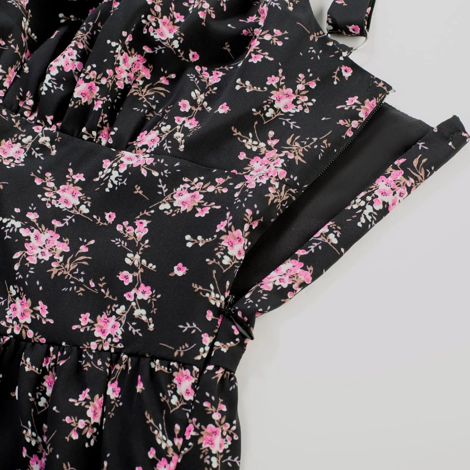 Scarlet Darkness Floral Corset Dress for Women Ruffle Mini Dress Summer Sundress