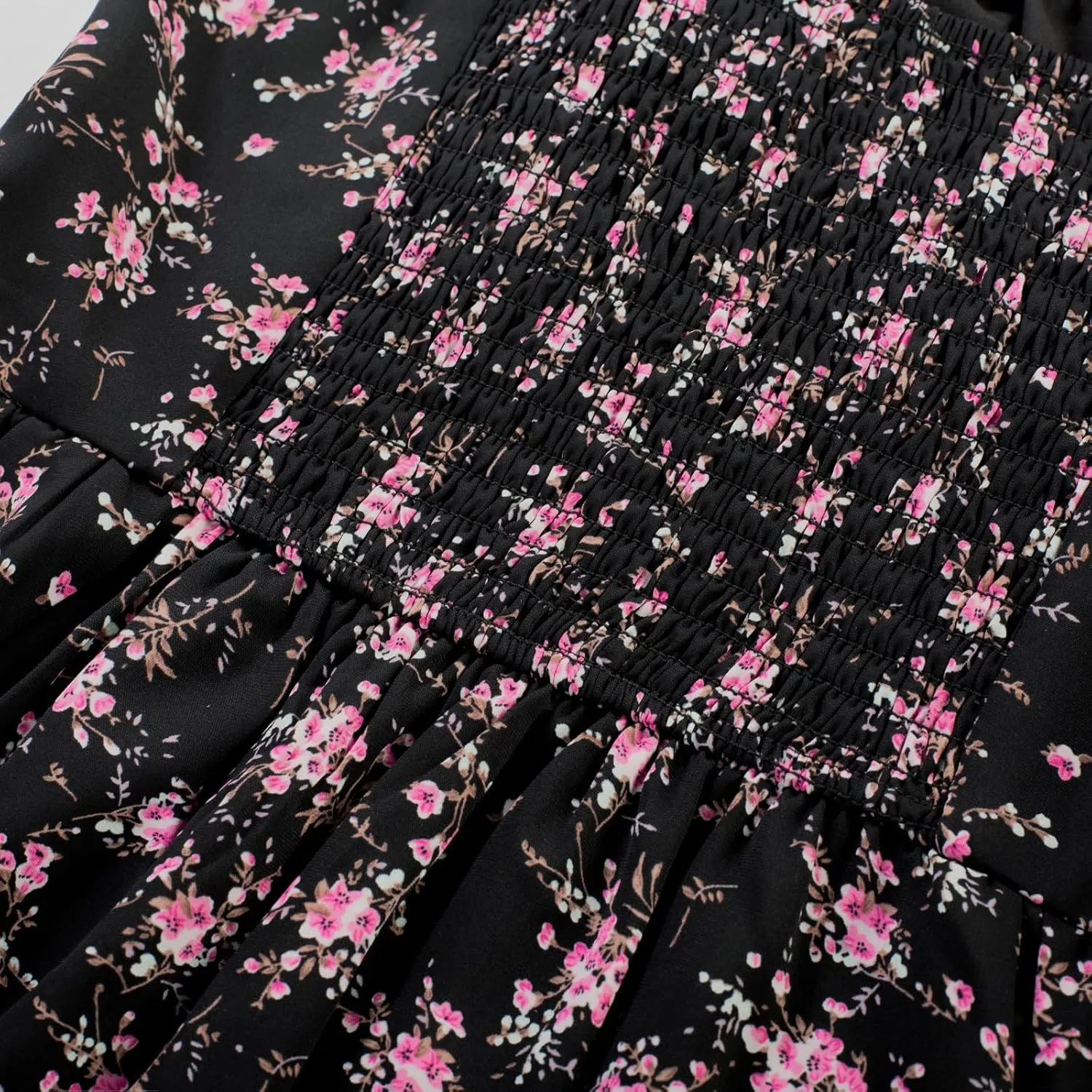 Scarlet Darkness Floral Corset Dress for Women Ruffle Mini Dress Summer Sundress