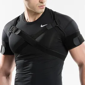 Shoulder Support Brace for Both Shoulders, Shoulder Brace Adjustable Men Women, Shoulder Support Double Bandage Crossover Straps for Pain Relief & Injury Preventio