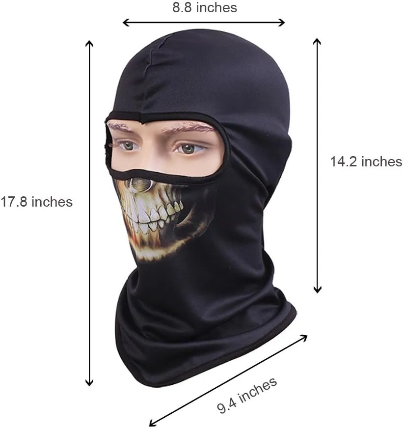 Skull Mask Balaclava Ghost Bandana Motorcycle Full Face Masks Halloween Mask