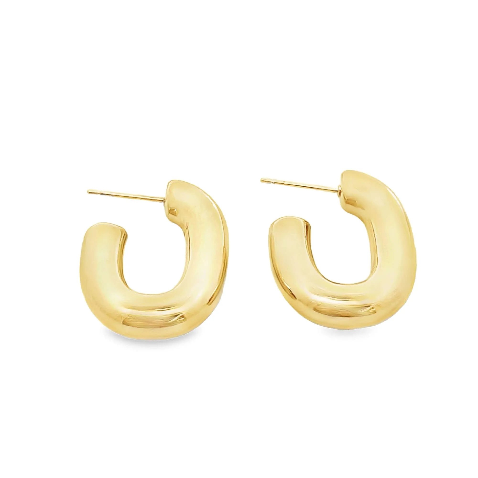 Small Thick Oval Hoops (K143A)