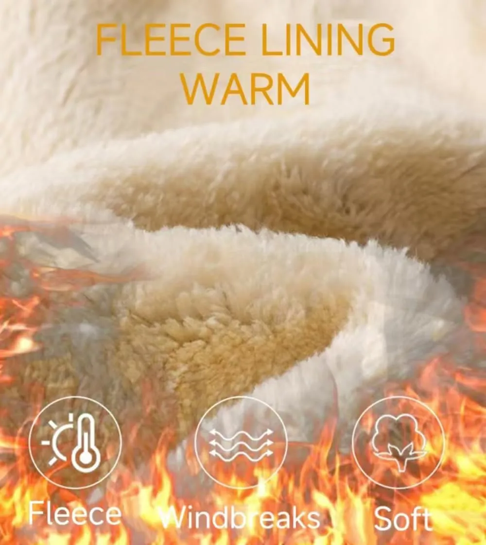 STICKON Mens Sherpa Lined Sweatpants Winter Warm Fleece Pants