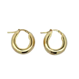 Thick Gold Hoops