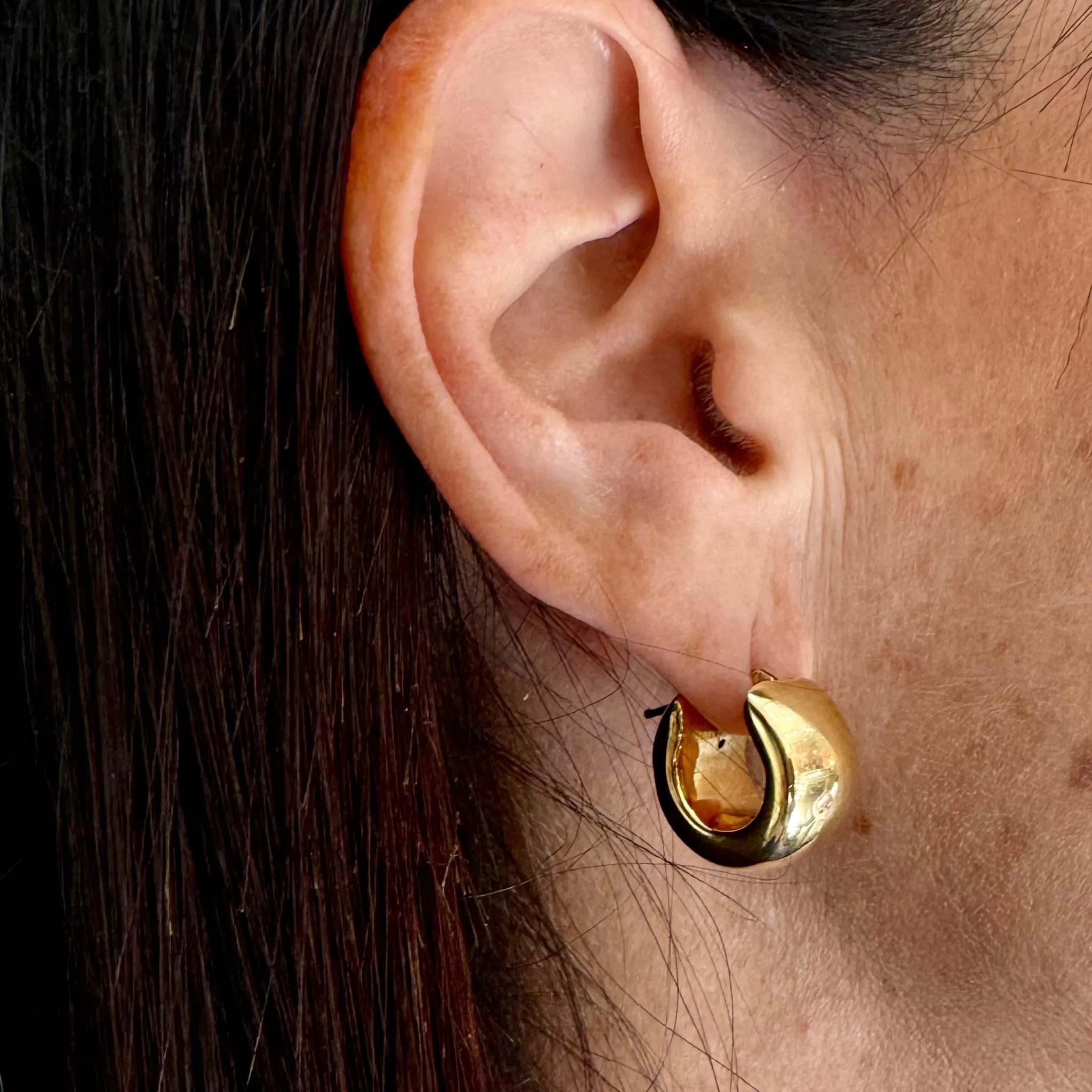 Thick Gold Hoops