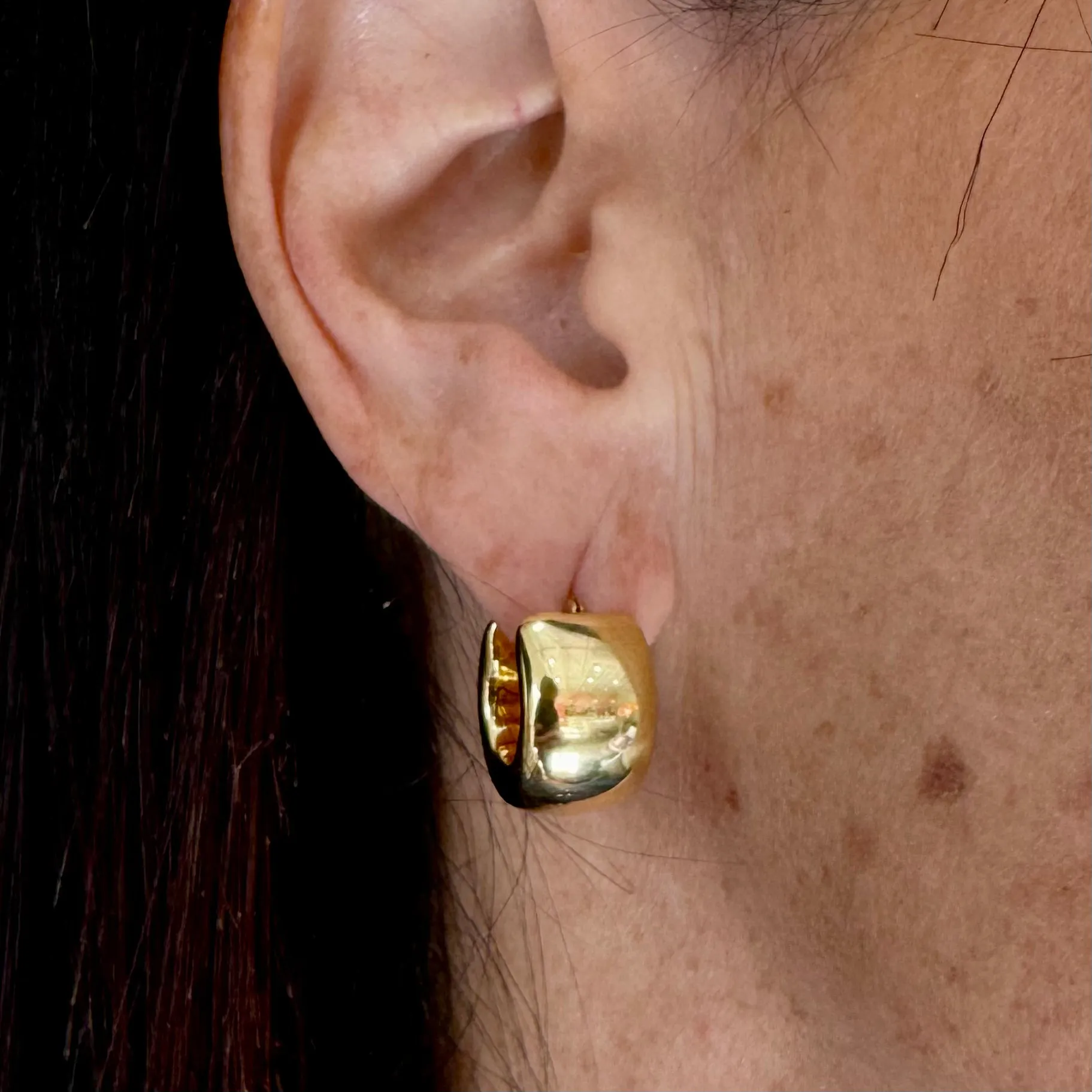 Thick Gold Hoops