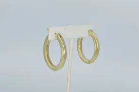 Thick Oval Plain Hoops