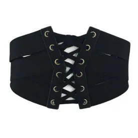 Tie Front Classic Corset Elastic Belt