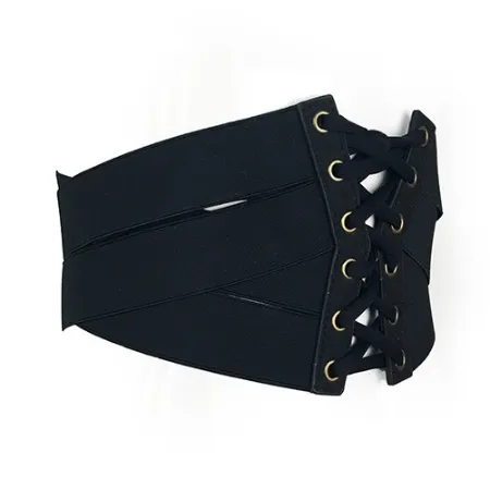 Tie Front Classic Corset Elastic Belt