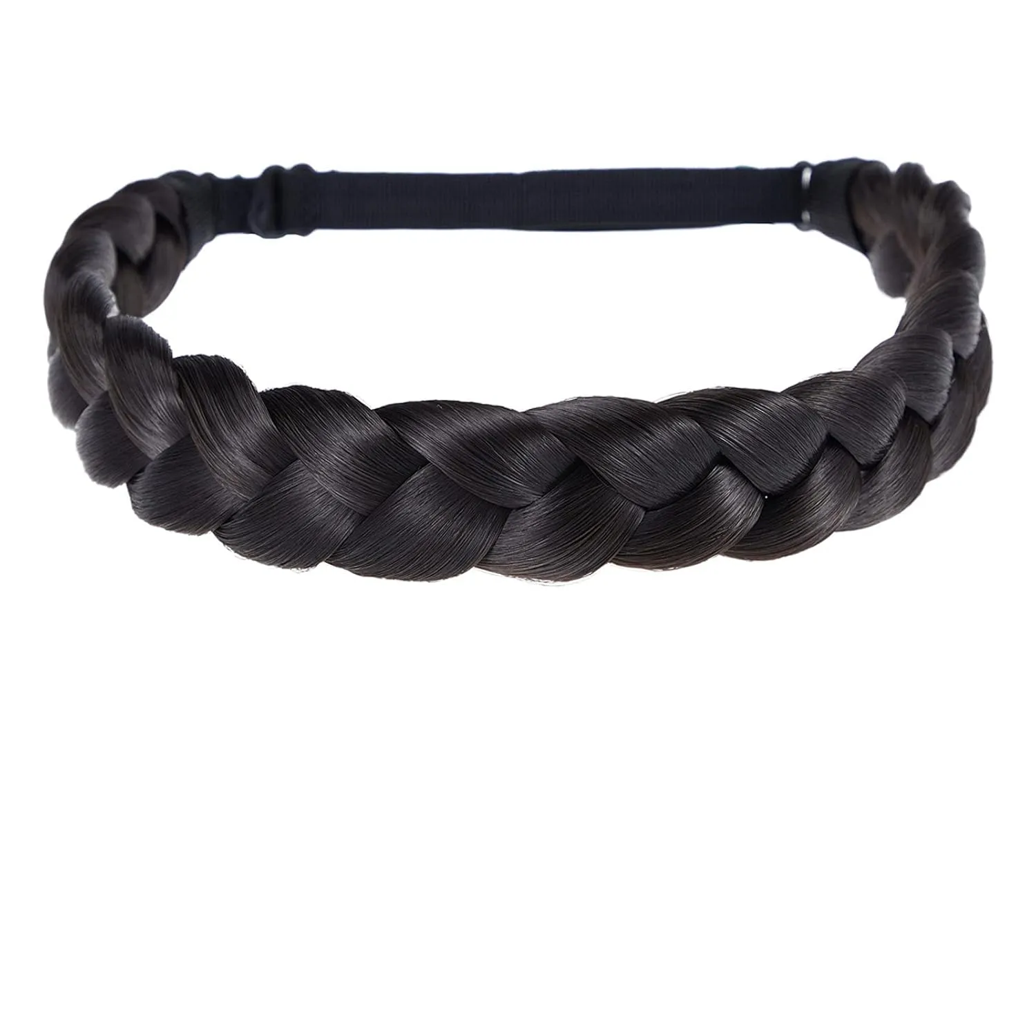 TOECWEGR Braid Headband 3 Strand Synthetic Braided Hair Headbands Stretch Plaited Hairpiece Fashion Girl Costume Accessory