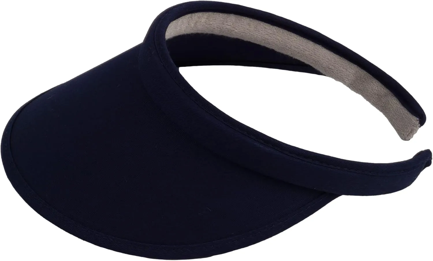 TOP HEADWEAR Sports Cotton Twill Clip-On Visor 3.5 Inch Wide Brim