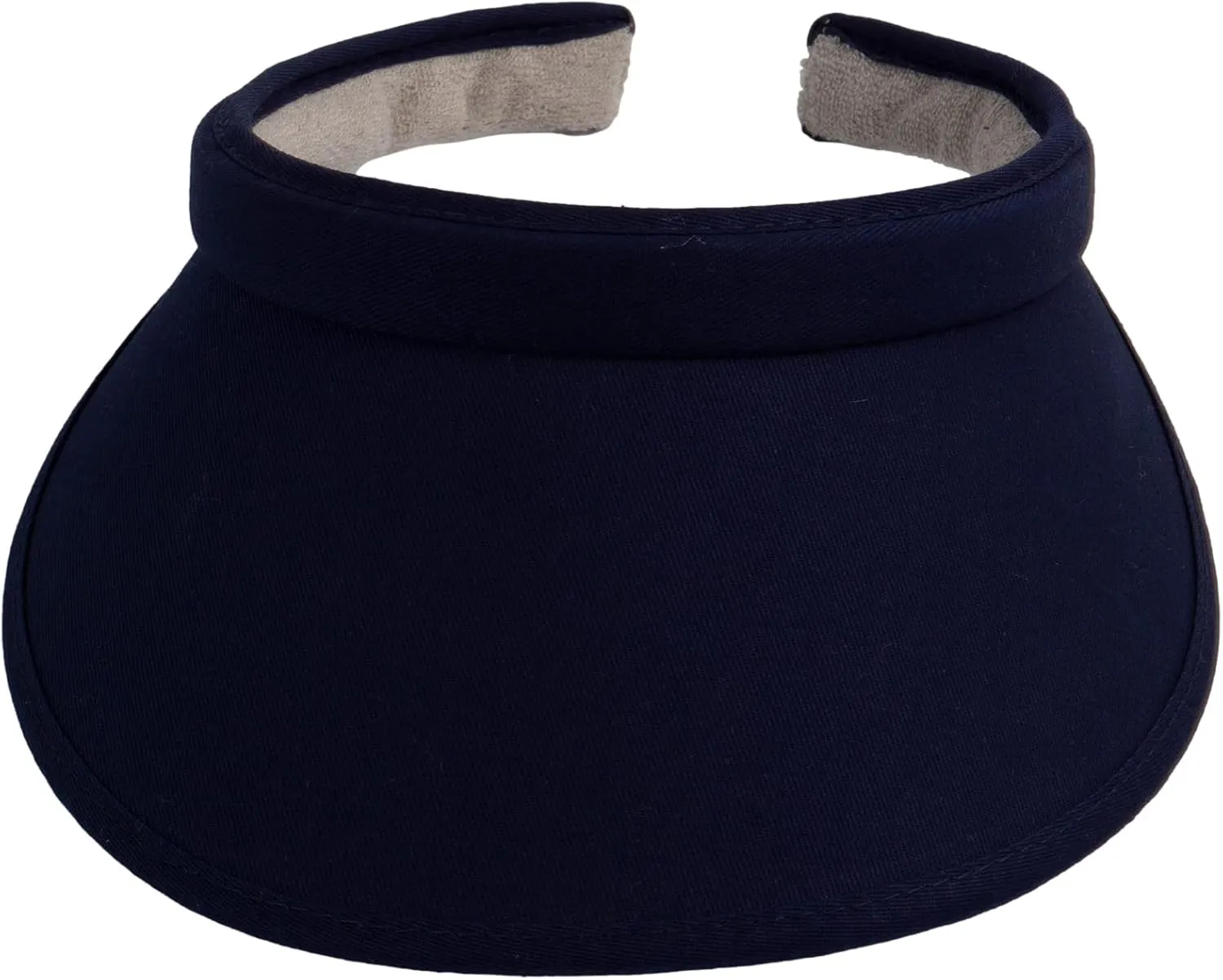 TOP HEADWEAR Sports Cotton Twill Clip-On Visor 3.5 Inch Wide Brim