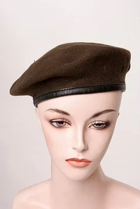 Vintage Spanish Brown Wool Beret