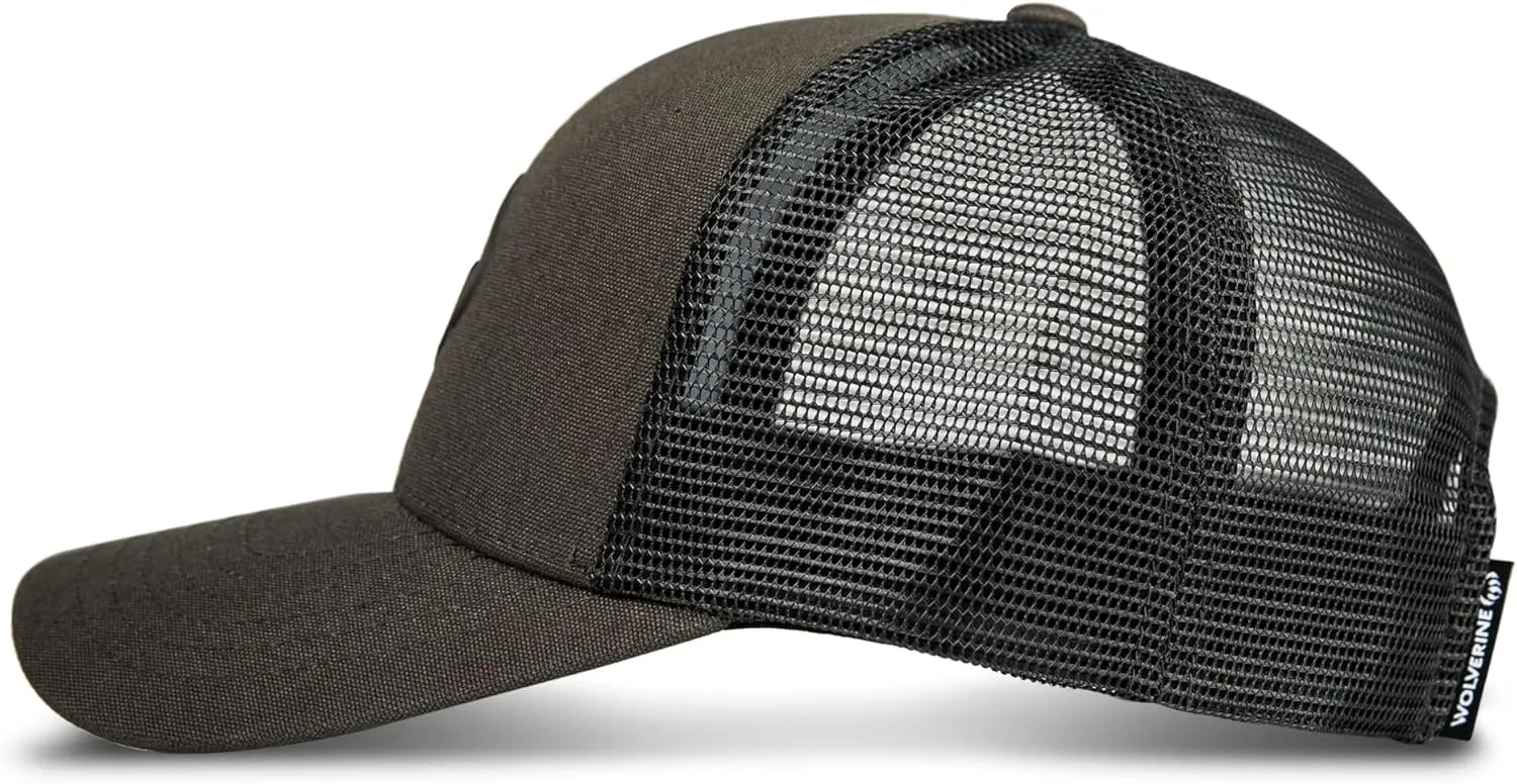 Wolverine Trucker Hat | Mesh Back | Snapback | Adjustable | Rugged | Durable | Workwear