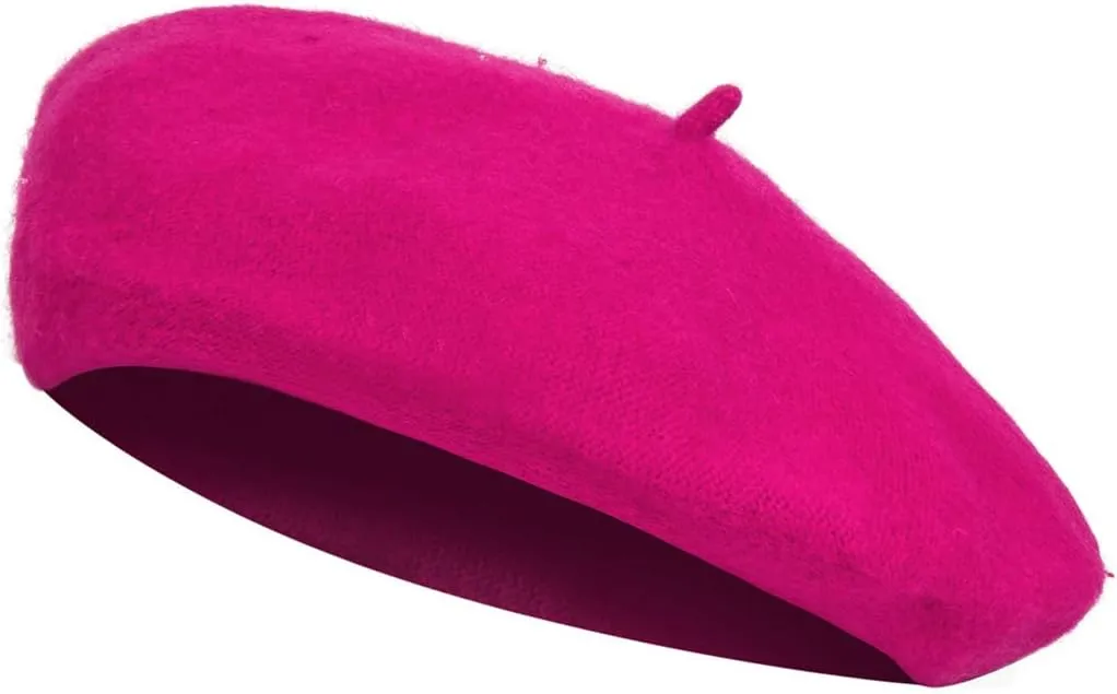 Women Girls French Themed Party Beret Hat Chiffon Scarf Gloves Retro Oval Sunglasses Fancy Dress Costume Set