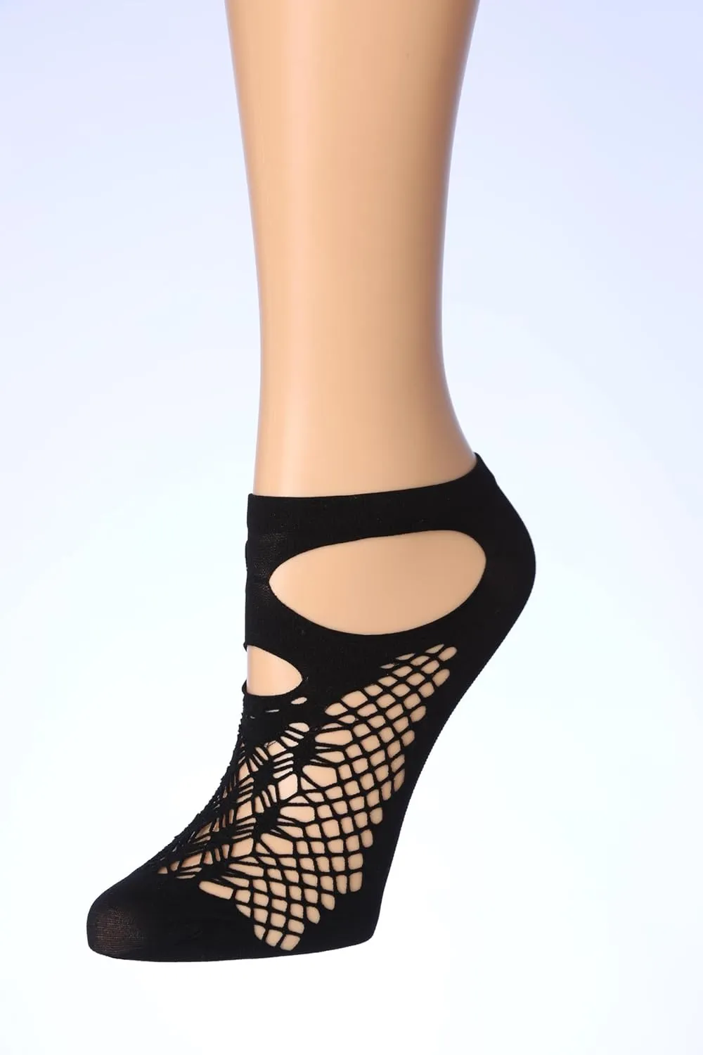 Women's 6 Pack Patterned Lace Anklet Socks