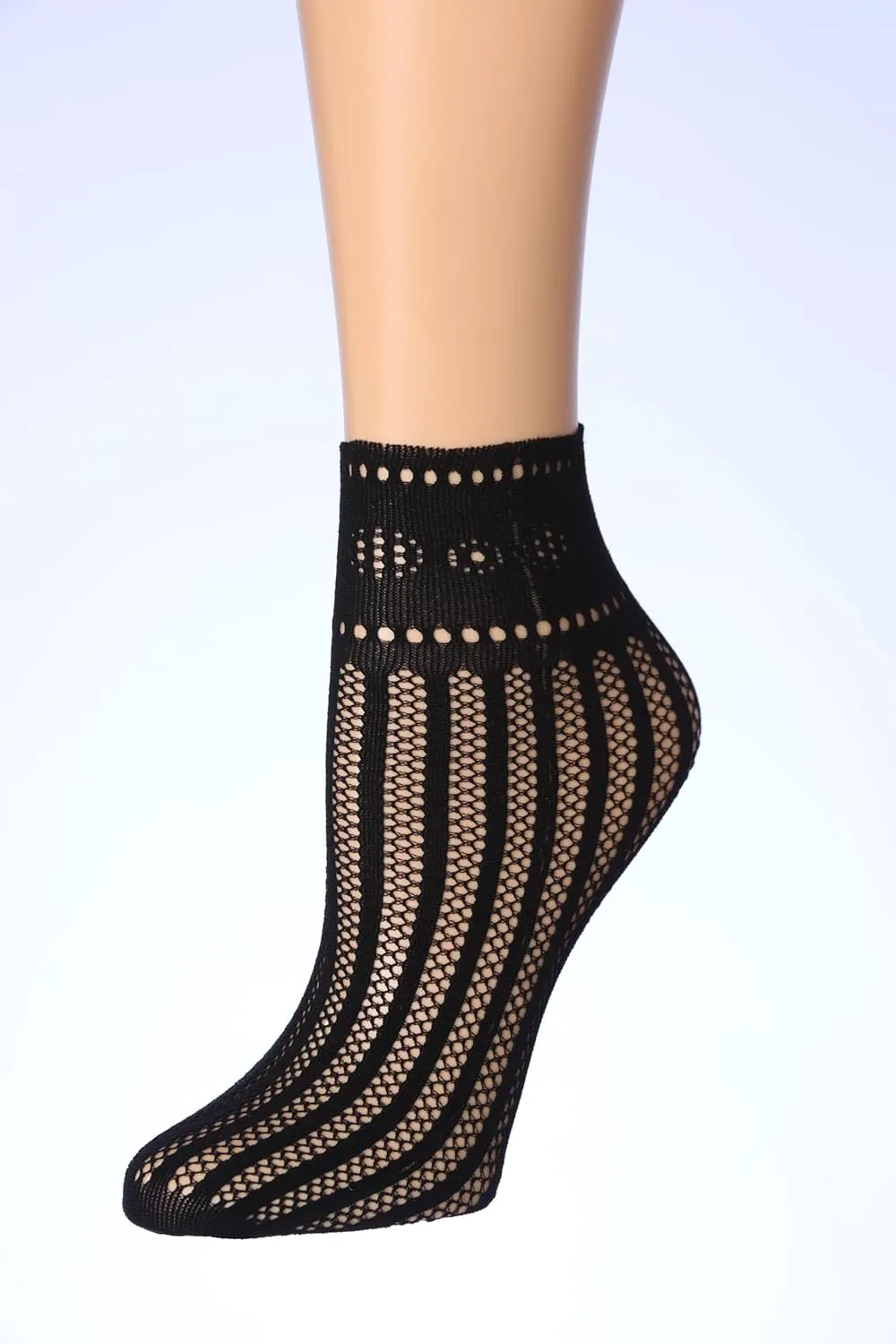 Women's 6 Pack Patterned Lace Anklet Socks
