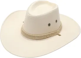 Womens Fashion Western Cowboy Hat Classic Fedora Hat Faux Felt Wide Brim Outdoor Sunshade Hat