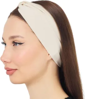 Women's Stretchy Twist Headbands, Solid Color, Non-Slip for Yoga, Workout, Running