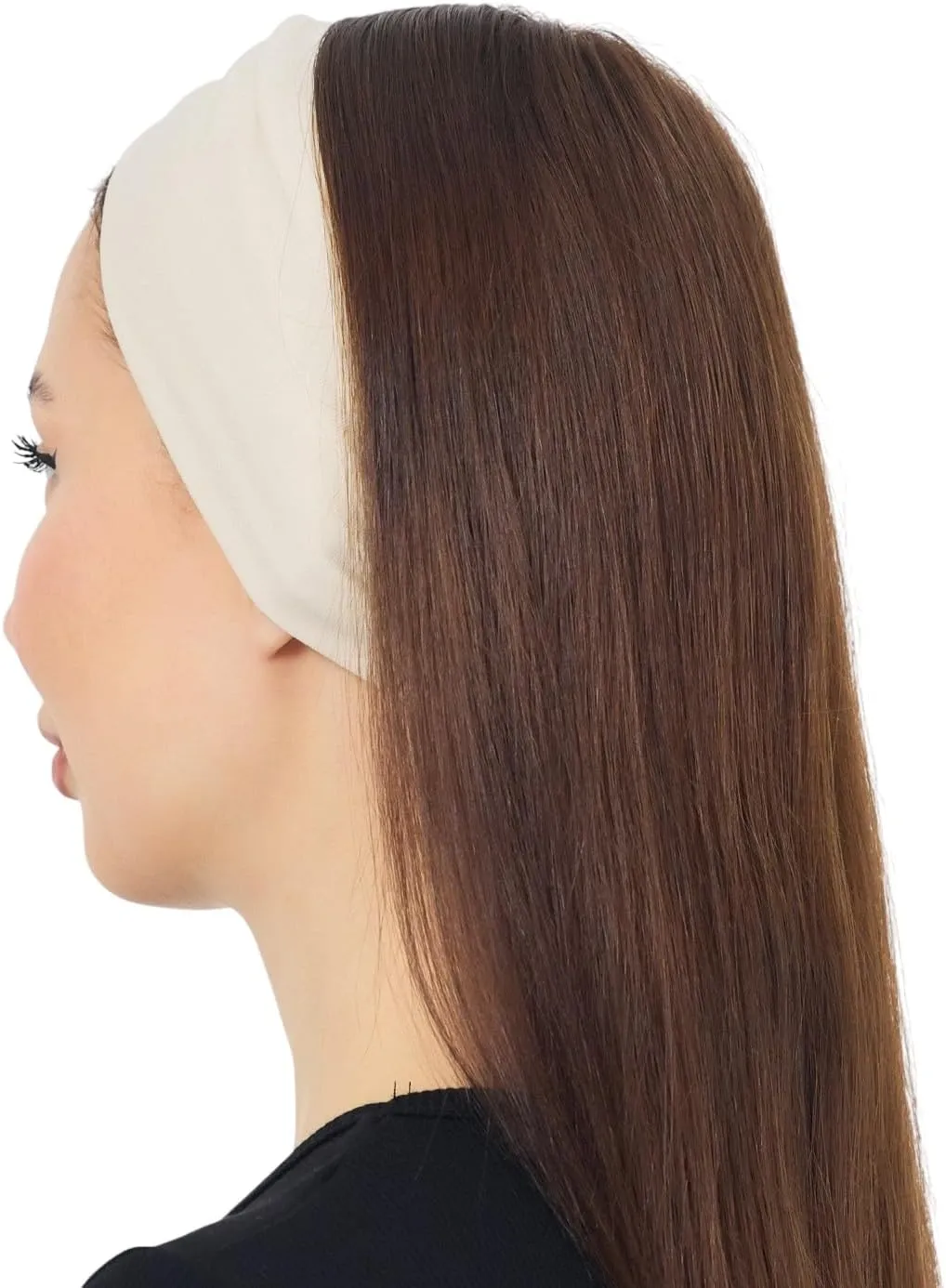 Women's Stretchy Twist Headbands, Solid Color, Non-Slip for Yoga, Workout, Running