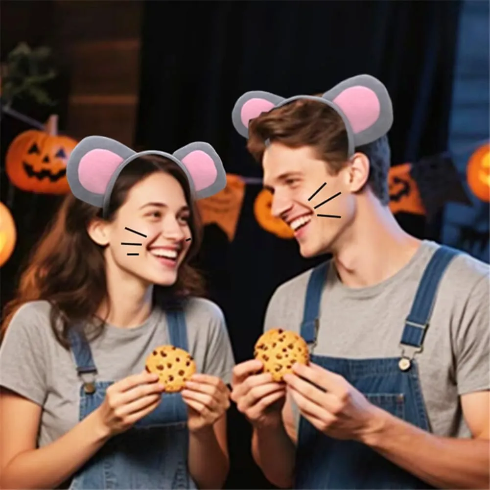 YOWOCAL Animal Ear Headband,Elastic Hair Hoop For Animal Cosplay Dress Up Costume Halloween Christmas Party Decoration